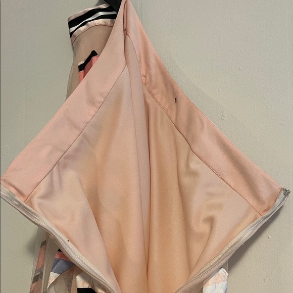 Anthropologie Pink and Blue A-Line Skirt - Picture 5 of 5